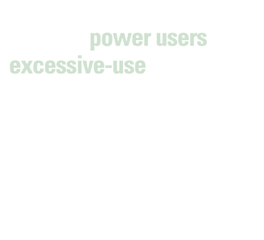 What s driving the uptick in 1TB per month power users and  excessive-use  households  The most popular applications    